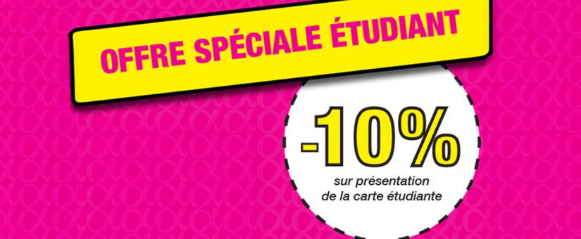Offre spéciale étudiant